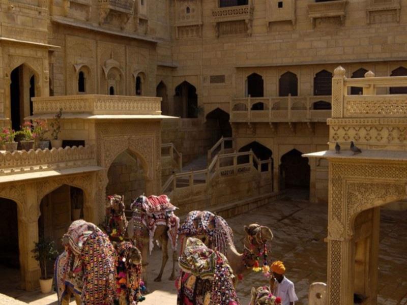 Hotel Narayan Niwas Palace Jaisalmer Exterior foto